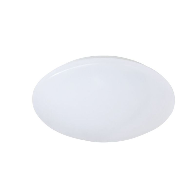 Witte plafonnière kunststof, Vanysia, 12W, 3000K LED, IP44