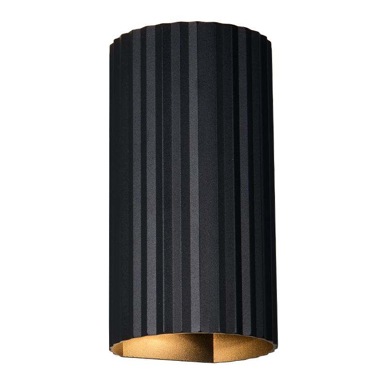 Zwarte up down wandlamp modern, Sieb