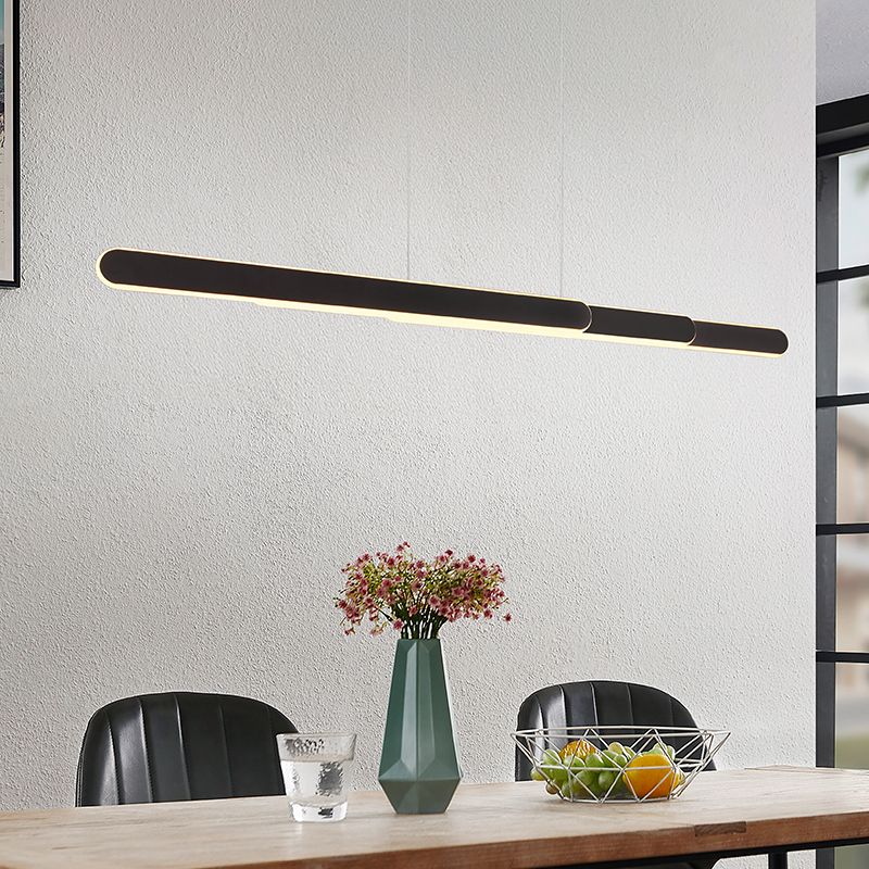 Zwarte hanglamp design, Dwayn, 48W, warm tot koud wit verstelbare LED, met touchdimmer Zwarte hanglamp design, Dwayn, 48W, warm tot koud wit verstelbare LED, met touchdimmer