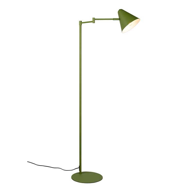 Groene vloerlamp modern, Jille, met schakelaar
