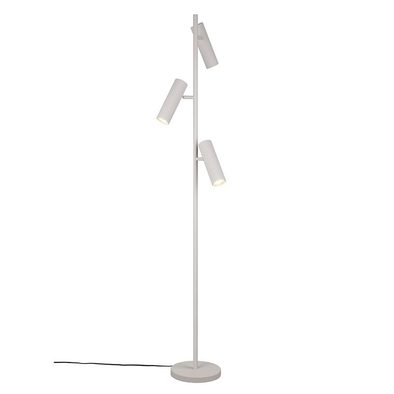 Grijze vloerlamp modern, Sieb, met schakelaar