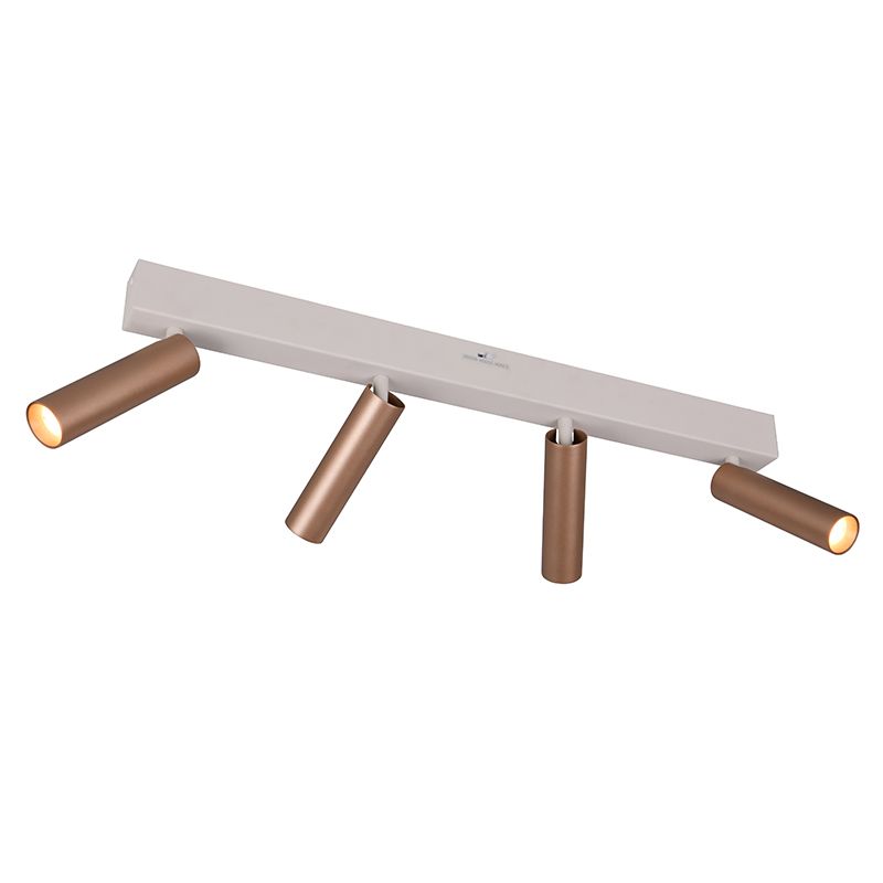 Bruine plafondspot modern, Smail, 5,5W, white switch LED, 3-staps dimbaar