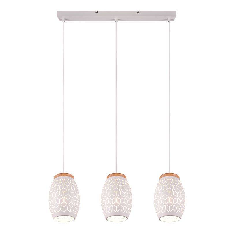 Witte hanglamp modern, Delana