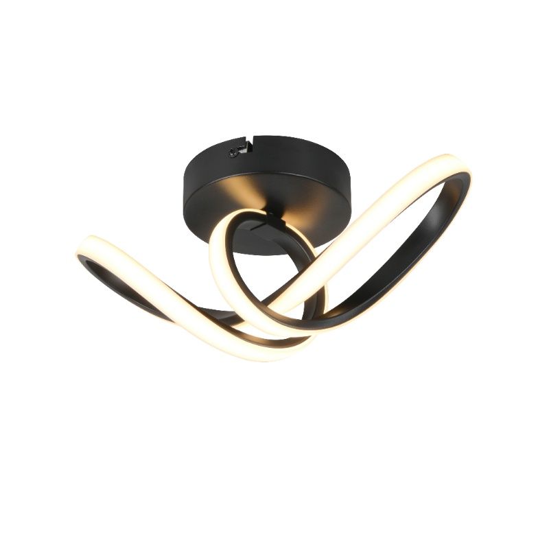 Zwarte plafondlamp design, Wiard, 7W, 3000K LED