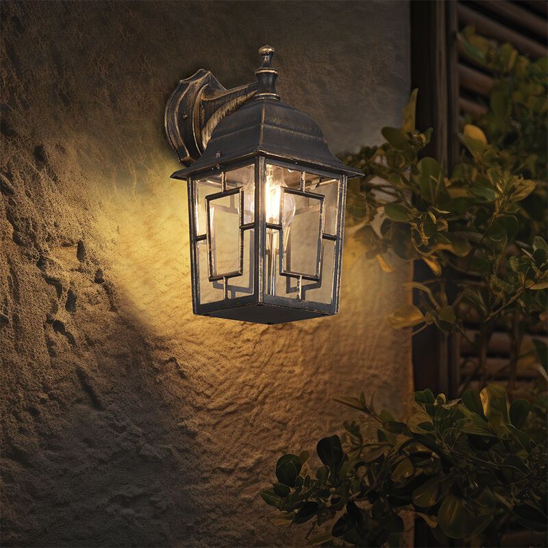 Roestkleurige buitenlamp klassiek, Viyan, IP23