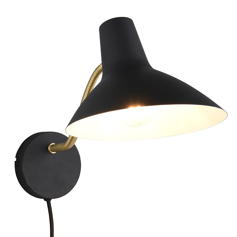 Zwarte wandlamp klassiek, Merit Zwarte wandlamp klassiek, Merit