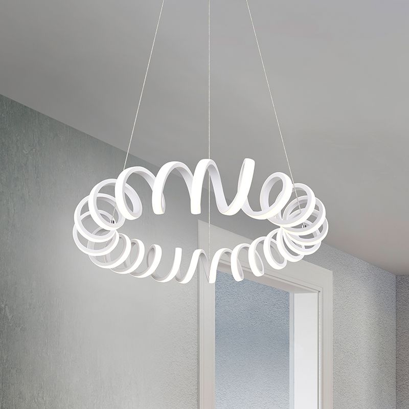 Moderne hanglamp Noemi, wit, 33w geintegreerd LED