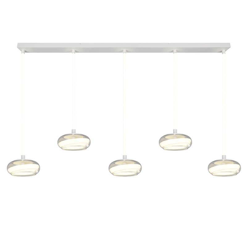Witte eettafel hanglamp modern, Abdelaziz, 3-staps dimbaar Witte eettafel hanglamp modern, Abdelaziz, 3-staps dimbaar