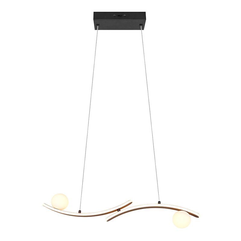 Zwarte hanglamp modern, Leonoor Zwarte hanglamp modern, Leonoor