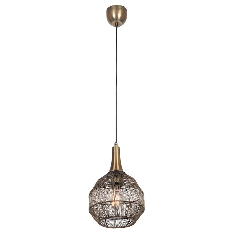 Bronzen hanglamp landelijk, Rins Bronzen hanglamp landelijk, Rins