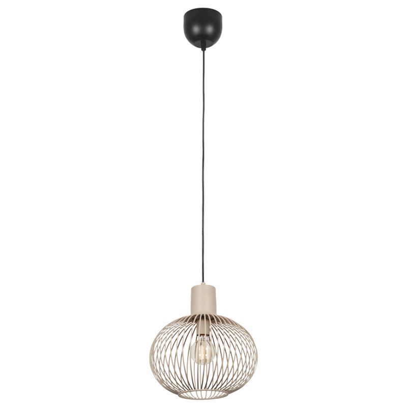 Beige hanglamp industrieel, Gjalt Beige hanglamp industrieel, Gjalt
