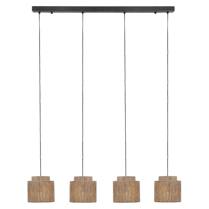 Beige hanglamp landelijk, Rinus