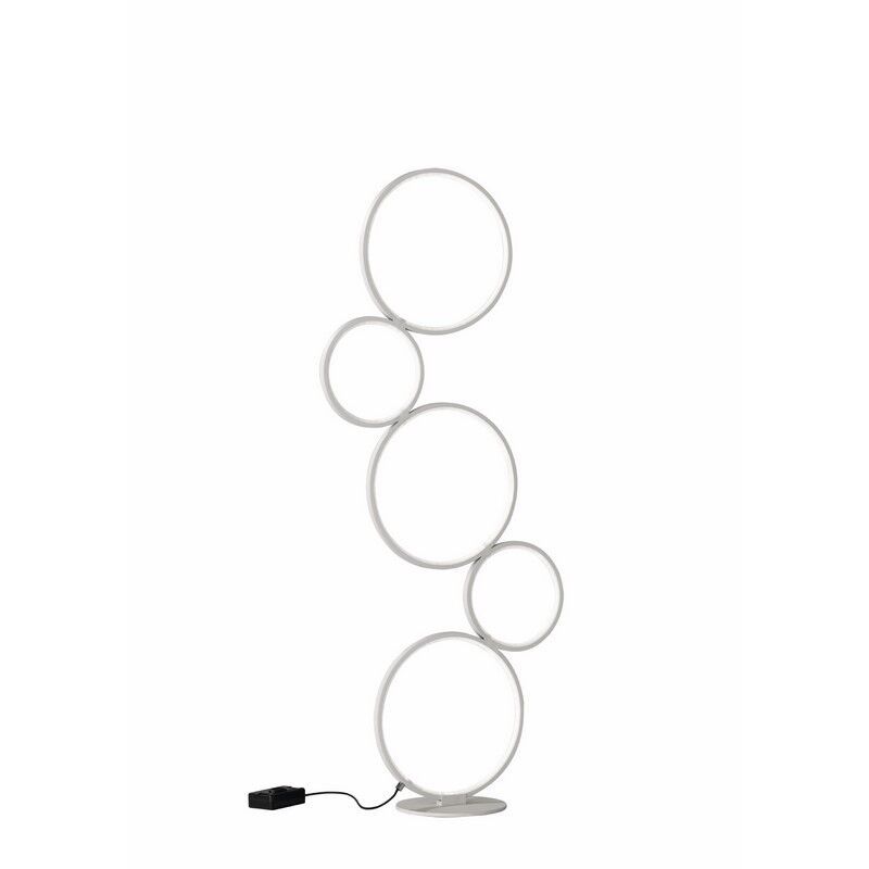 Witte vloerlamp Robon, metaal, modern, 36 watt Witte vloerlamp Robon, metaal, modern, 36 watt