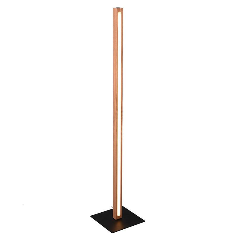 Moderne staande leeslamp hout, Kelley, 20W, 3000K LED, met schakelaar