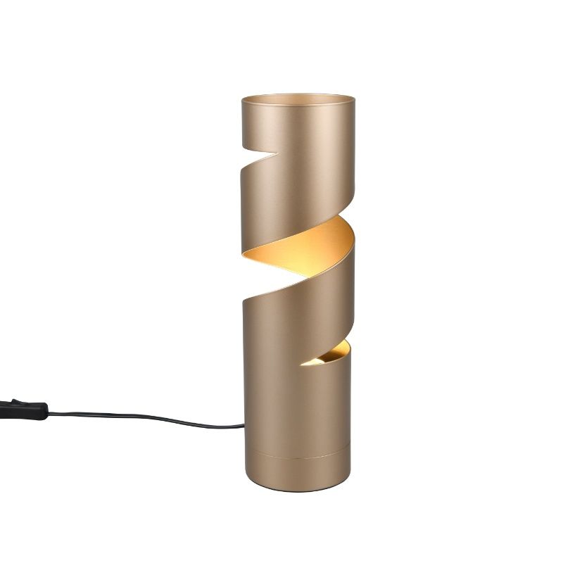 Bruine tafellamp design, Marouan, met schakelaar