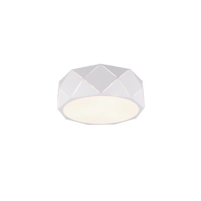 Witte plafonniere Soloro, metaal, modern Witte plafonniere Soloro, metaal, modern