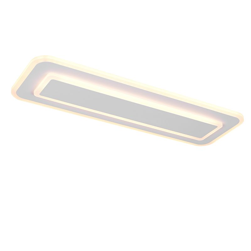 Witte plafonnière modern, Ulrike, 3-staps dimbaar
