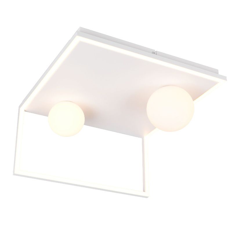 Witte plafondlamp modern, Reyhan, 3-staps dimbaar Witte plafondlamp modern, Reyhan, 3-staps dimbaar