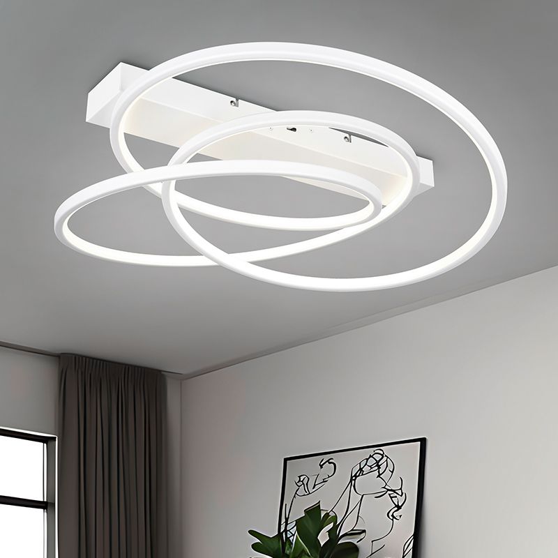 Witte plafonnière design, Teodore, 34W, white switch LED, 3-staps dimbaar Witte plafonnière design, Teodore, 34W, white switch LED, 3-staps dimbaar