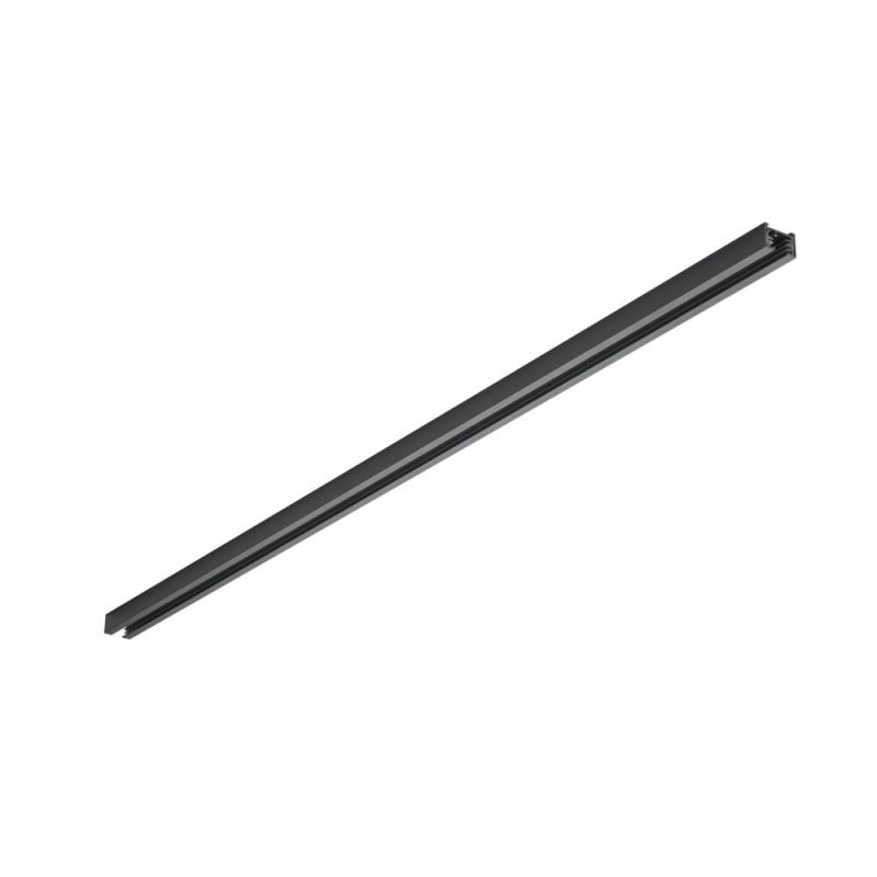 1 meter spanningsrail voor 2-fase railverlichting, zwart