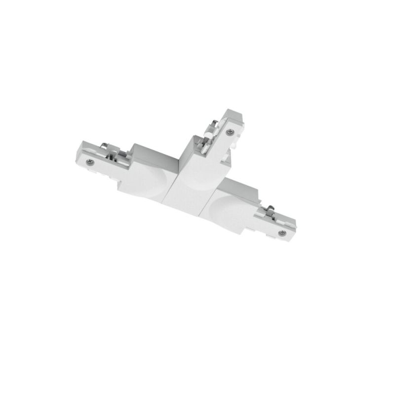 Wit T-stuk met geleider rechts, 2-fase