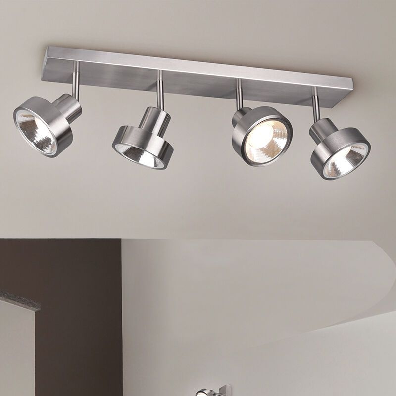 Moderne plafondspot Fikri, nikkel