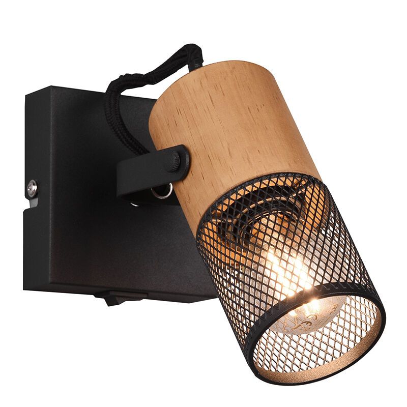 Vintage wandspot Jessica, zwart