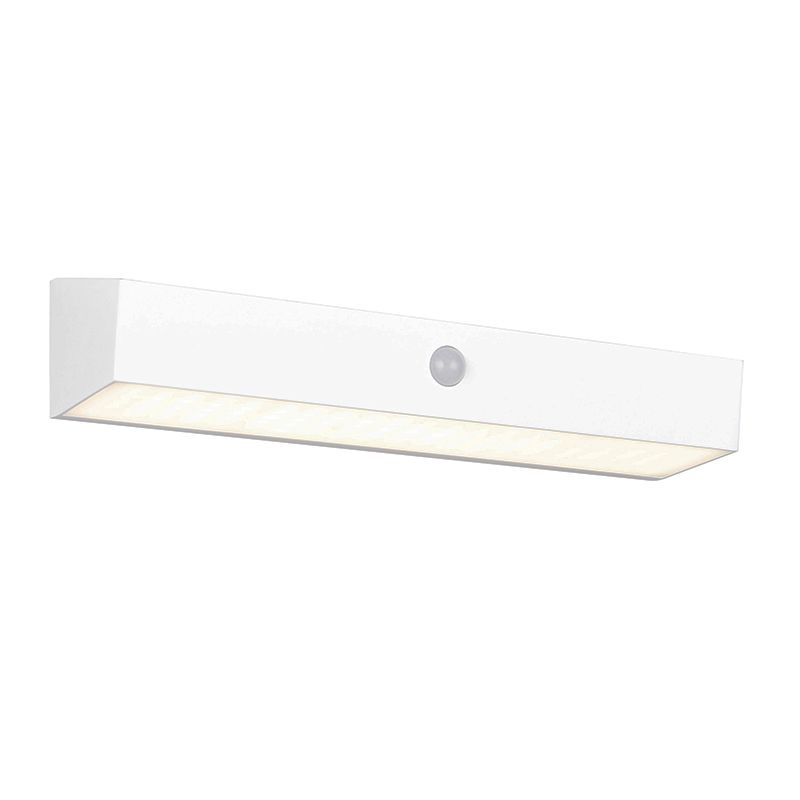 Witte buiten wandlamp op zonne-energie modern, Ravindra, 6W, 4000K LED, IP44