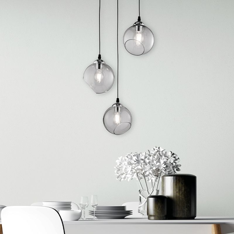 Chrome hanglamp Azibo, metaal, modern Chrome hanglamp Azibo, metaal, modern