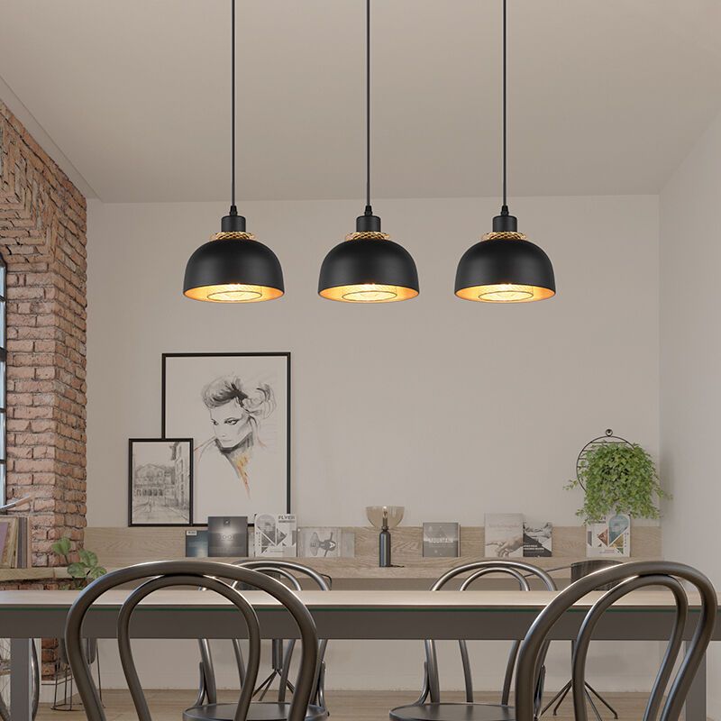 Zwarte hanglamp industrieel, Sylvano