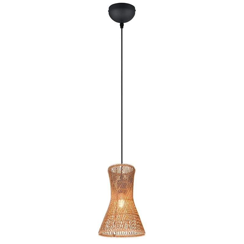 Papieren hanglamp bruin, Qasim
