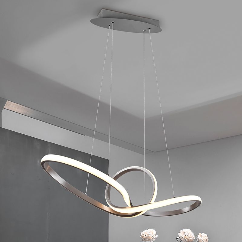 Moderne hanglamp Jonny, Nikkel, geintegreerd LED Moderne hanglamp Jonny, Nikkel, geintegreerd LED