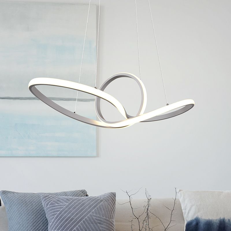 Moderne hanglamp Jonny, wit, geintegreerd LED