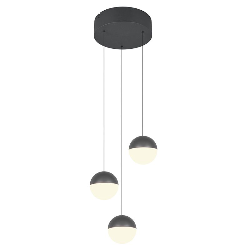 Antraciete hanglamp modern, Rigtje Antraciete hanglamp modern, Rigtje