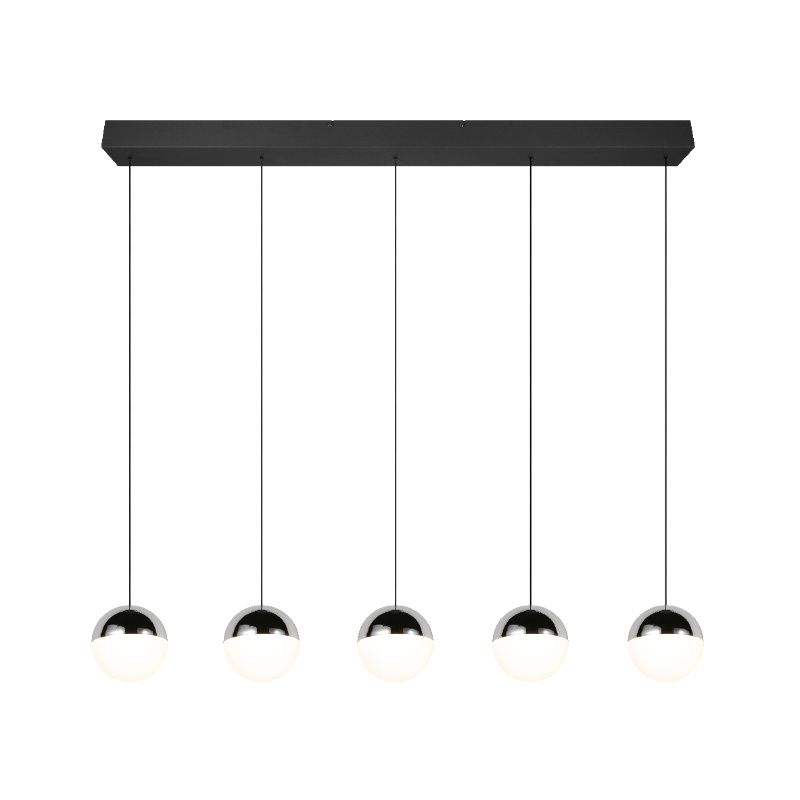 Chromen hanglamp modern, Rigtje Chromen hanglamp modern, Rigtje