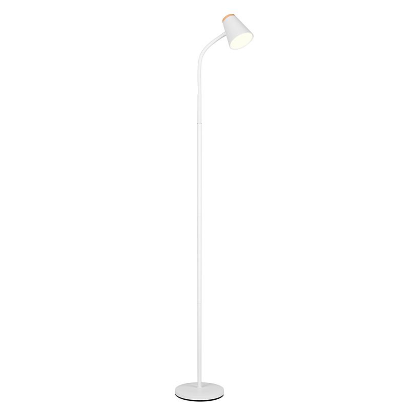 Witte vloerlamp modern, Rahul, 4,5W, 3000K LED, met schakelaar