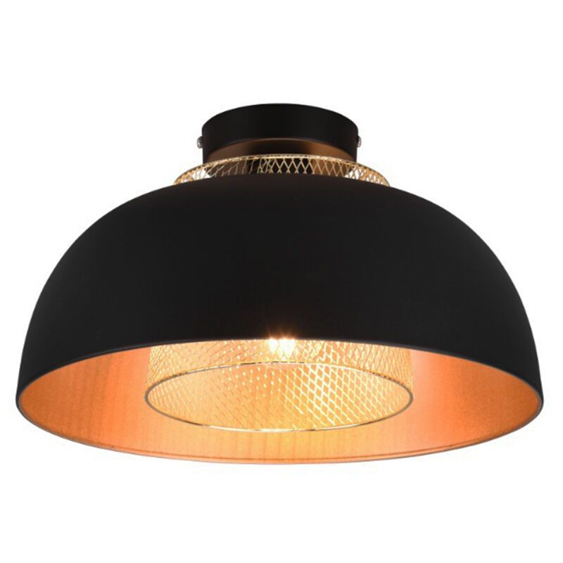 Zwarte plafondlamp industrieel, Sylvano Zwarte plafondlamp industrieel, Sylvano