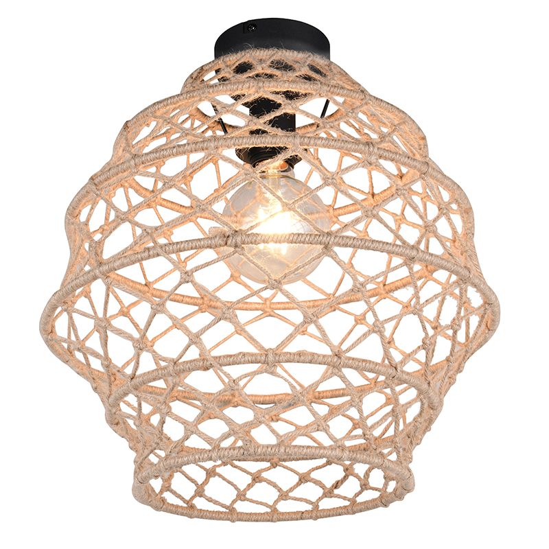 Bruine plafondlamp landelijk, Liduina Bruine plafondlamp landelijk, Liduina