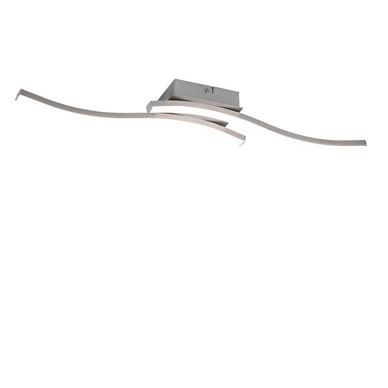 Nikkelen plafondlamp Go, metaal, modern, 5w, 4000K LED