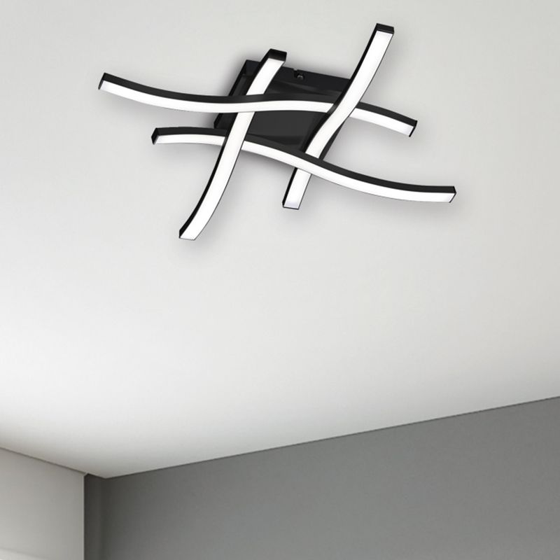 Moderne plafonniere Go, zwart, 5w geintegreerd LED Moderne plafonniere Go, zwart, 5w geintegreerd LED