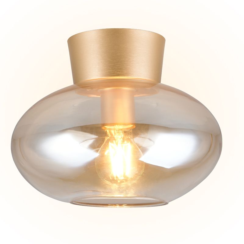 Amberkleurige plafondlamp modern, Tuncay Amberkleurige plafondlamp modern, Tuncay
