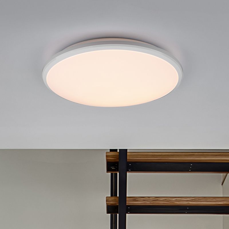 Witte plafonnière Celine, kunststof, modern, 20w, 4000K LED