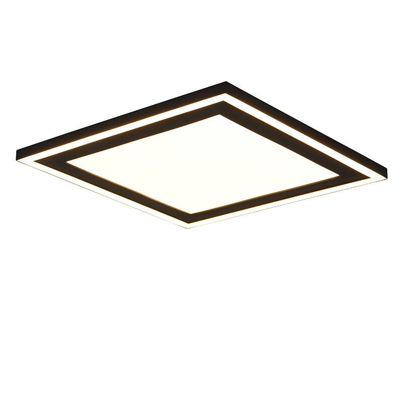 Zwarte plafonnière modern, Mirko, 16W, 3000K LED Zwarte plafonnière modern, Mirko, 16W, 3000K LED