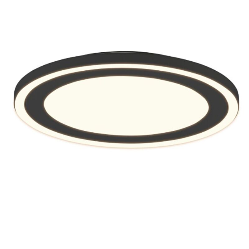 Zwarte plafonnière modern, Mirko, 16W, 3000K LED Zwarte plafonnière modern, Mirko, 16W, 3000K LED