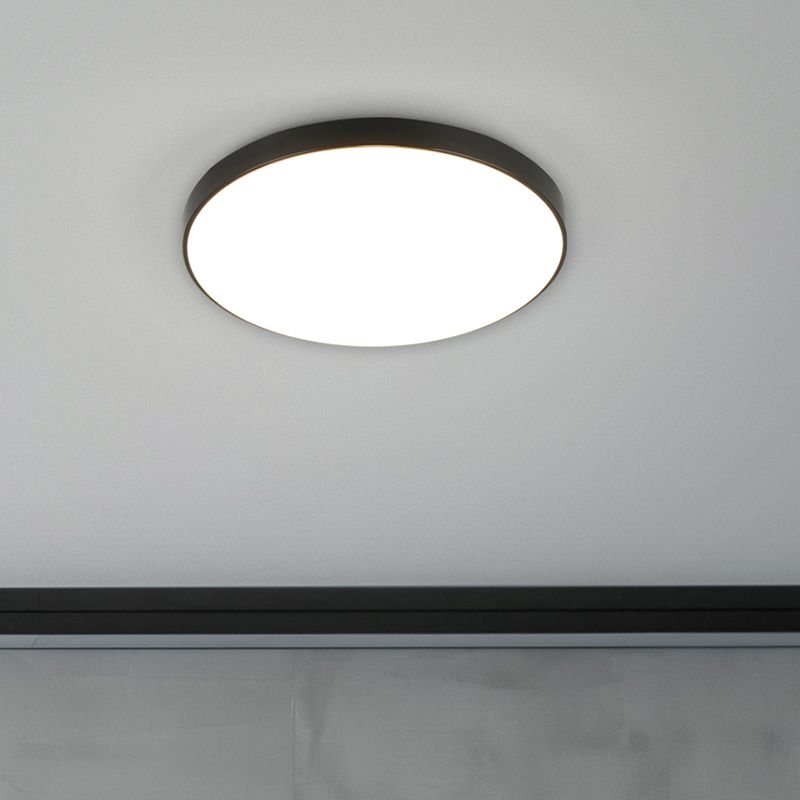 Zwarte plafonnière kunststof, Sharde, 18W, 4000K LED, IP44 Zwarte plafonnière kunststof, Sharde, 18W, 4000K LED, IP44