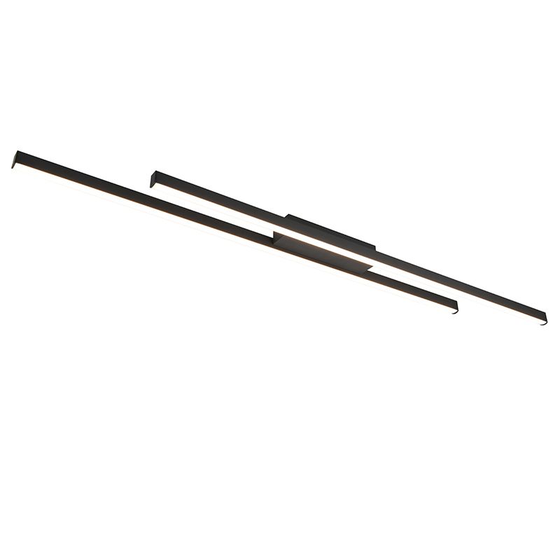 Zwarte plafonnière modern, Sangeeta, 22W, 3000K LED