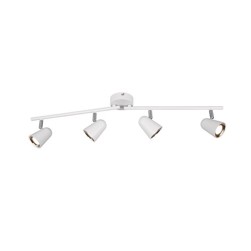 Witte plafondspot Taj, kunststof, modern, 3 watt Witte plafondspot Taj, kunststof, modern, 3 watt