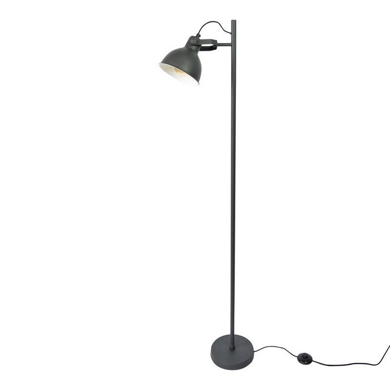 Industriële vloerlamp Belga, Vintage zwart