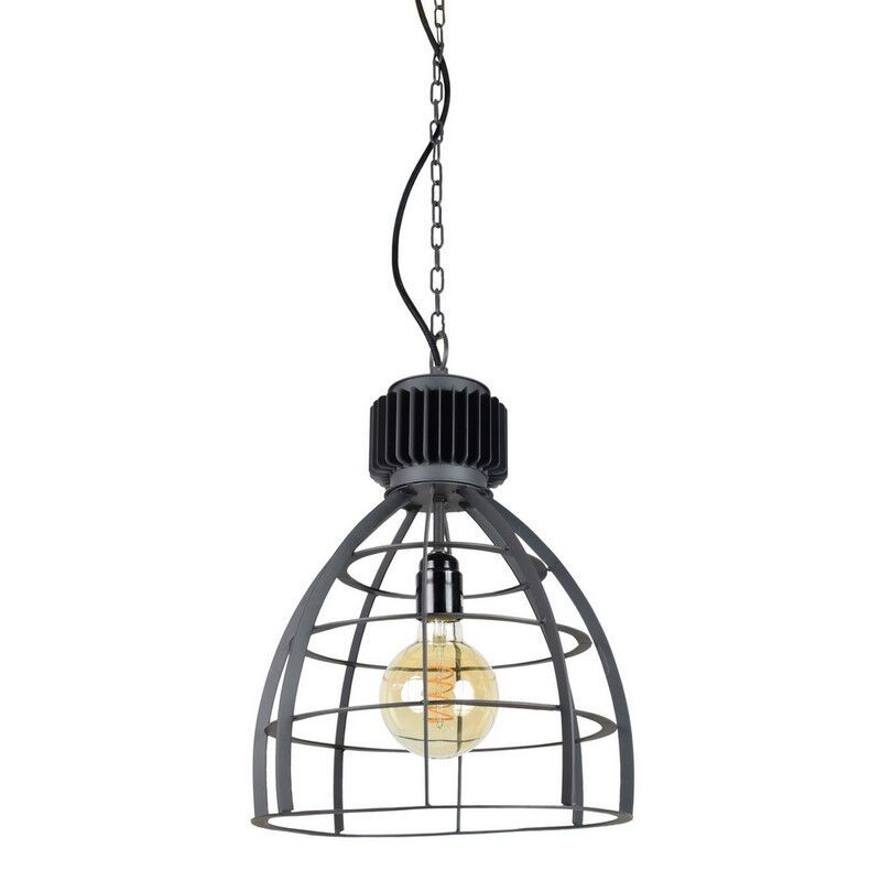 Industriële hanglamp Redstar, Zwart steel