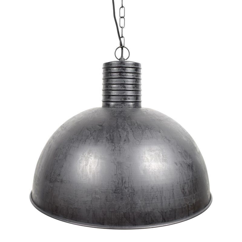 Zwarte, industriële hanglamp Fejay